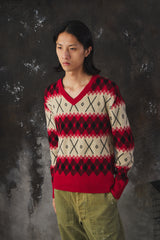 Levi’s LVC 1930s Archive Fair Isle V-Neck Wool Knit 復刻幾何圖騰針織毛衣