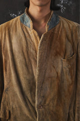 1950's French CONCHON-QUINETTE Distressed Corduroy Suit Jacket French vintage distressed corduroy suit jacket