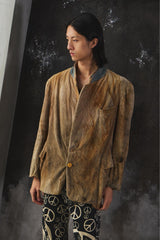 1950's French CONCHON-QUINETTE Distressed Corduroy Suit Jacket French vintage distressed corduroy suit jacket