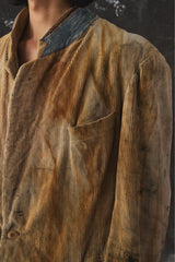 1950's French CONCHON-QUINETTE Distressed Corduroy Suit Jacket French vintage distressed corduroy suit jacket