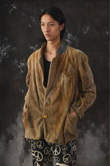 1950's French CONCHON-QUINETTE Distressed Corduroy Suit Jacket French vintage distressed corduroy suit jacket