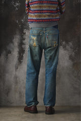 Levi's 501 Big E distressed Denim jeans Single Stitch Button 6 李維斯赤耳牛仔褲