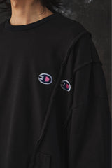 DISCOVERED Champion Reconstructed Logo Patch Sweatshirt 日本品牌 重構拼接 Logo 衛衣
