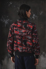 white Mountaineering × FIELD CAMO PRINTED TAFFETA REVERSIBLE MA-1尼龍防水飛行外套 雙面穿