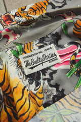 WACKO MARIA TIM LEHI TIGER ALOHA SHIRT 日本街頭品牌 滿版老虎印花人造絲短袖襯衫
