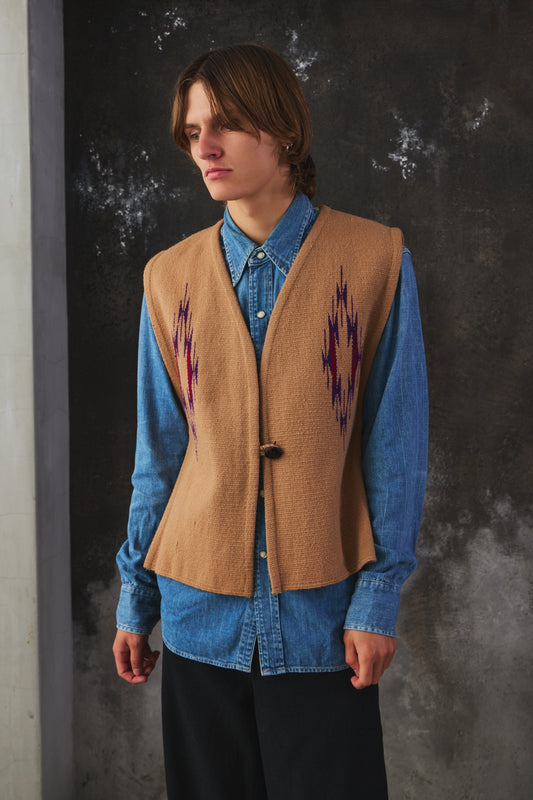 Ortega's Hand Woven Wool Chimayo Vest 美製手工編織羊毛背心