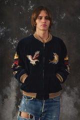 Tailor Toyo Velvet × Quilted Satine Reversible Souvenir Jacket "3rd Marine Division"