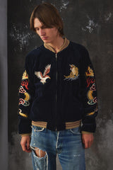 Tailor Toyo Velvet × Quilted Satine Reversible Souvenir Jacket "3rd Marine Division"