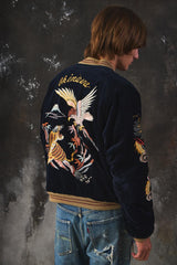 Tailor Toyo Velvet × Quilted Satine Reversible Souvenir Jacket "3rd Marine Division"