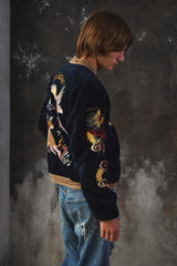 Tailor Toyo Velvet × Quilted Satine Reversible Souvenir Jacket "3rd Marine Division"