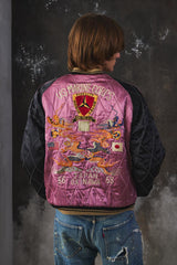 Tailor Toyo Velvet × Quilted Satine Reversible Souvenir Jacket "3rd Marine Division"