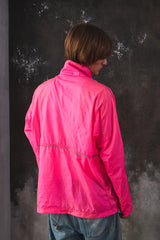 Vintage Patagonia 90s Neon Pink &Blue Anorak Shell Jacket 90 年代古著 霓虹粉拼接防風連帽連袖外套 美國製