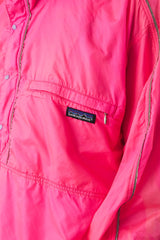 Vintage Patagonia 90s Neon Pink &Blue Anorak Shell Jacket 90 年代古著 霓虹粉拼接防風連帽連袖外套 美國製