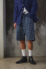 PORTER CLASSIC PALAKA SHORTS INDIGO