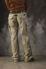 G-Star RAW Originals Loose Fit Multi-Pocket Cargo Pants - Khaki Beige 多口袋立體剪裁工裝褲 傘兵褲