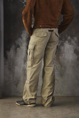 G-Star RAW Originals Loose Fit Multi-Pocket Cargo Pants - Khaki Beige 多口袋立體剪裁工裝褲 傘兵褲