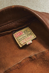 Vintage 1950s~60s Levi's "Shorthorn" Suede Western Jacket 短角牛頭標 麂皮西裝領外套
