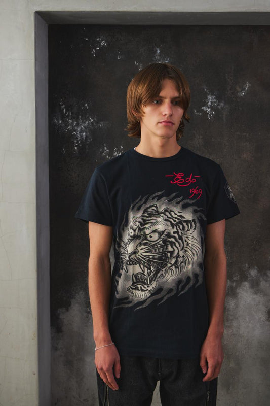Ed Hardy "Ed 1969" Tattoo Tee 經典虎頭印花短T