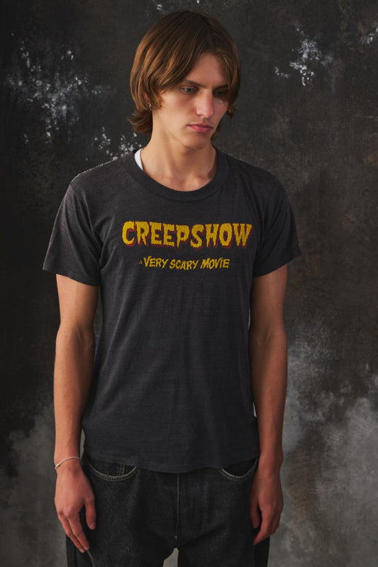Vintage 1982 Creepshow "A Very Scary Movie" Promo T-Shirt 鬼玩人電影宣傳Tee Single Stitch 50/50 Paper Thin