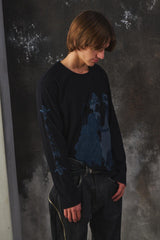 S'YTE Yohji Yamamoto "Abstract Face" Graphic Print Long Sleeve Tee 東方美人鏡印花長袖 T 恤