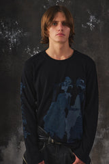 S'YTE Yohji Yamamoto "Abstract Face" Graphic Print Long Sleeve Tee 東方美人鏡印花長袖 T 恤
