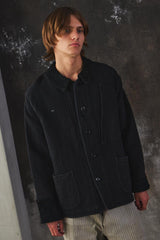 Porter Classic SASHIKO FRENCH JACKET Black