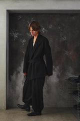 S'YTE Yohji Yamamoto Cotton/Linen Dungaree Belted Jacket 山本耀司支線 棉麻混紡綁帶粗斜紋布夾克