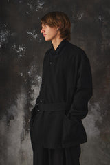 S'YTE Yohji Yamamoto Cotton/Linen Dungaree Belted Jacket 山本耀司支線 棉麻混紡綁帶粗斜紋布夾克