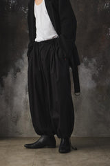 Ground Y Cotton Broad Drawstring Wide Pants Balloon Pants 山本耀司支線 經典款 純棉抽繩寬褲 氣球褲