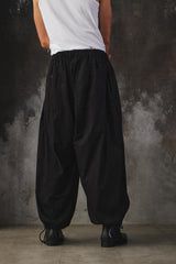 Ground Y Cotton Broad Drawstring Wide Pants Balloon Pants 山本耀司支線 經典款 純棉抽繩寬褲 氣球褲
