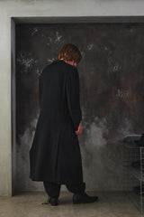 Yohji Yamamoto POUR HOMME Wool Gabardine Diagonal Button Long Jacket 山本耀司 斜向鈕扣長款大衣 全新含吊牌
