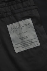 Yohji Yamamoto POUR HOMME Wool Gabardine Diagonal Button Long Jacket 山本耀司 斜向鈕扣長款大衣 全新含吊牌