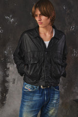 BEAMS -Wide Short-Fit Sheep Leather Jacket 短版植物鞣製羊皮外套