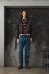 Vtg 50s Mac Murray Western Gabardine Jacket Black with Smile Pockets Mac Murray 50 年代華達呢西式刺繡外套 黑色微笑口袋復古夾克