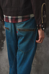 Vintage 2000s Levi's RED Zipper Denim Jeans 34x34 Made in Tunisia 復古2000 年代早期立體剪裁多拉鍊牛仔褲