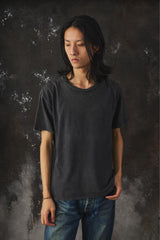 UNUSED Distressed Detail Charcoal Tee日本設計師品牌 破壞水洗木炭色短袖T