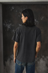 UNUSED Distressed Detail Charcoal Tee日本設計師品牌 破壞水洗木炭色短袖T