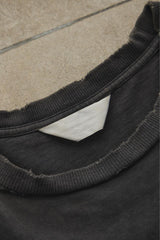UNUSED Distressed Detail Charcoal Tee日本設計師品牌 破壞水洗木炭色短袖T