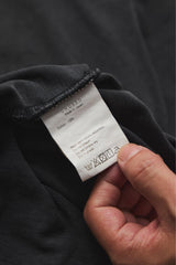 UNUSED Distressed Detail Charcoal Tee日本設計師品牌 破壞水洗木炭色短袖T