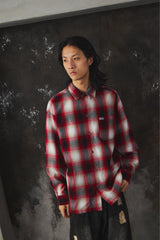 CalTop Classic Plaid Flannel Shirt - Red/Black/White Made in USA經典美製紅黑白格紋長袖襯衫