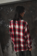 CalTop Classic Plaid Flannel Shirt - Red/Black/White Made in USA經典美製紅黑白格紋長袖襯衫