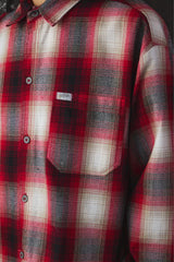 CalTop Classic Plaid Flannel Shirt - Red/Black/White Made in USA經典美製紅黑白格紋長袖襯衫