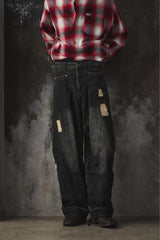 AESYNCTX SCAR WIDE PANTS 韓國新銳設計師品牌 刀割破壞寬版長褲