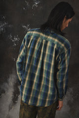 Patagonia Organic Cotton shadow plaid Flannel Shirt - Green/Blue Plaid 有機棉隱格紋長袖襯衫