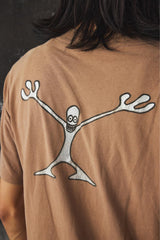 Vtg 90s Xing Gear "Stickman" Graphic T-Shirt Made in USA 90年代噴漆衝浪藝術風格美國街頭品牌 經典火柴人塗鴉印花短袖T