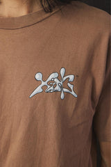 Vtg 90s Xing Gear "Stickman" Graphic T-Shirt Made in USA 90年代噴漆衝浪藝術風格美國街頭品牌 經典火柴人塗鴉印花短袖T