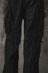 troubled waters CROSS FRINGE PANTS