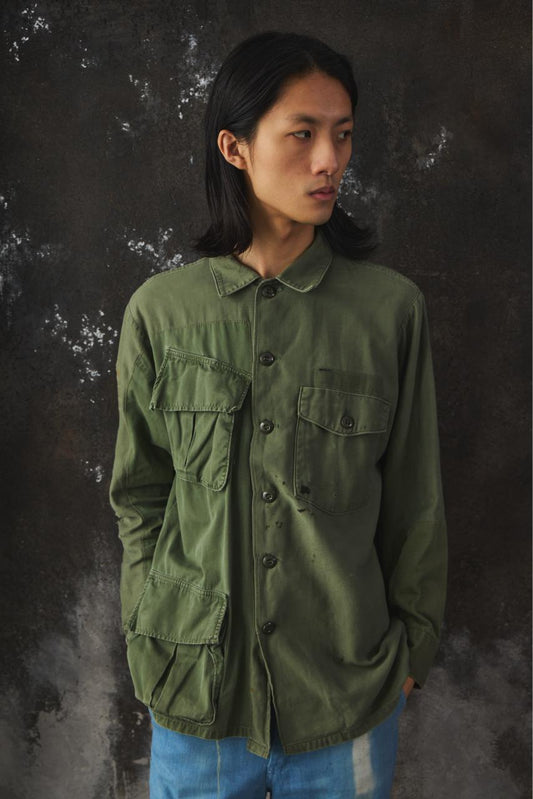 Journal Standard Remake US Army Jungel Jacket mix OG-107 Shirt