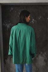 Ancellm Double Gauze Crash LS Shirt 日本設計師品牌 雙紗布破損風格長袖襯衫