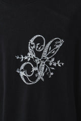 SHINYAKOZUKA PICTURESQUE 'S' COLOURLESS BLACK 日本設計師品牌 S草寫字母短T